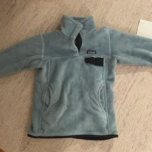 Light Blue Snap Button Patagonia Small kids